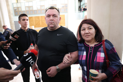 אולגה ורומן זדורוב בבית המשפט הבוקר